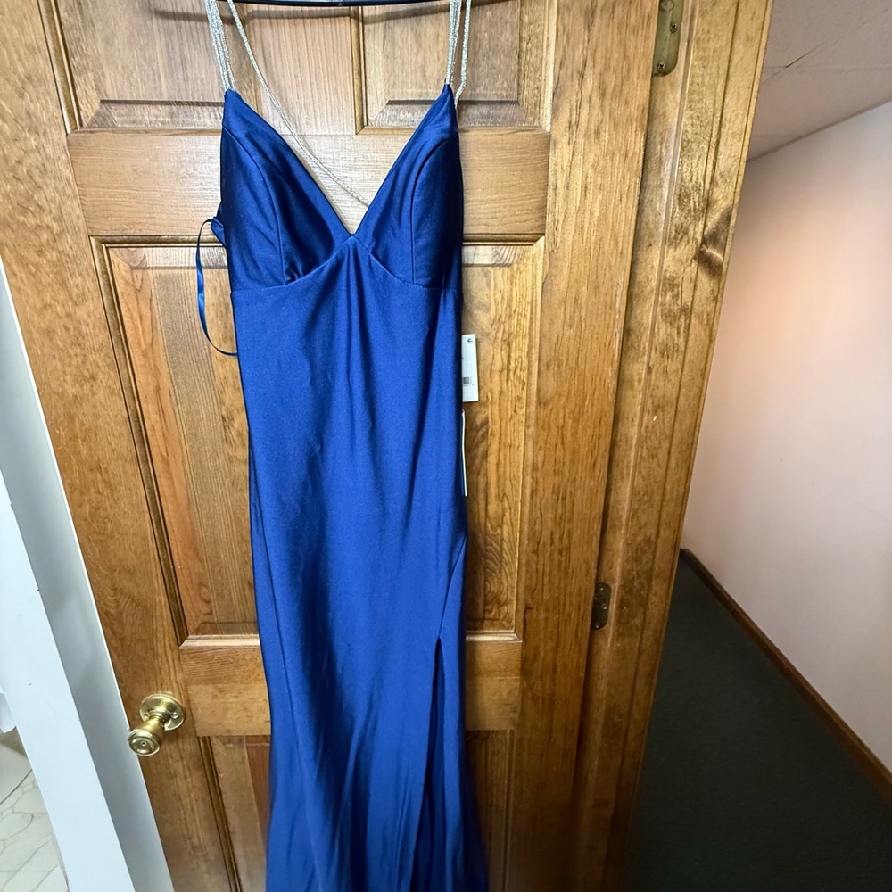 Elegant Blue Women's Dress